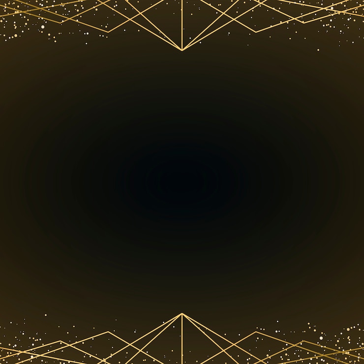 Vettore gratuito carta da parati minimalista in stile art deco con glitter dorati decorativi