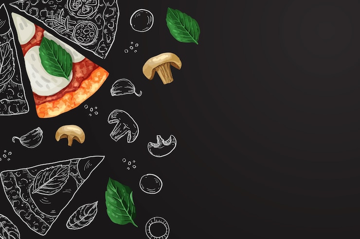 Vettore gratuito carta da parati murale del ristorante