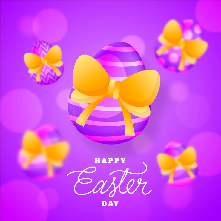 Vettore gratuito carta da parati vaga buon giorno di pasqua