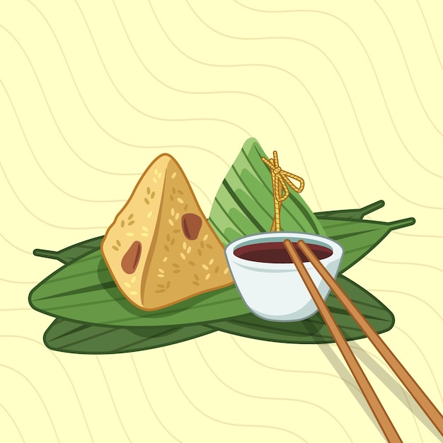 Carta da parati zongzi barche drago