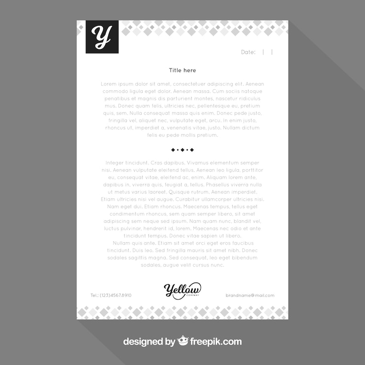 Vettore gratuito carta intestata elegante