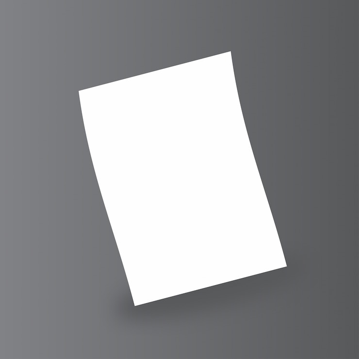 Vettore gratuito carta vuota