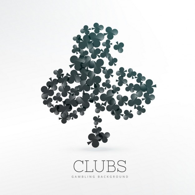 Vettore gratuito carte da gioco club forme sfondo