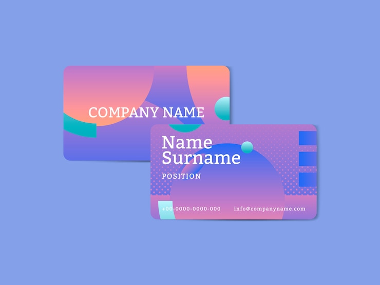 Vettore gratuito carte dell'azienda
