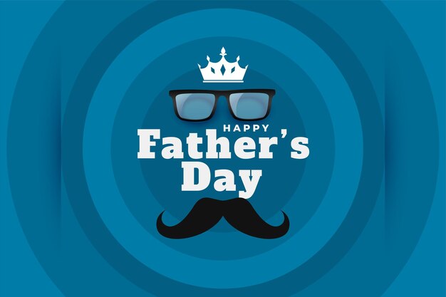 Cartolina d'auguri di felice festa del papà in stile minimal
