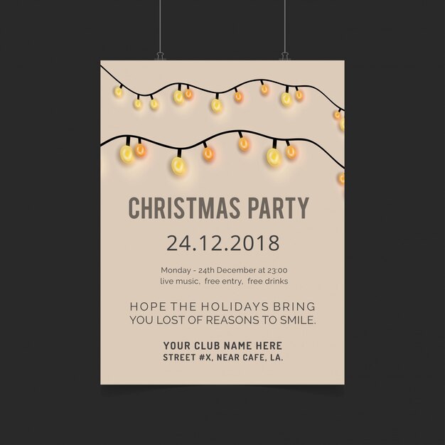 Cartolina di Natale dal design elegante