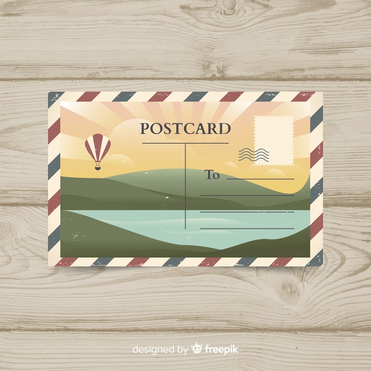 Vettore gratuito cartolina estiva
