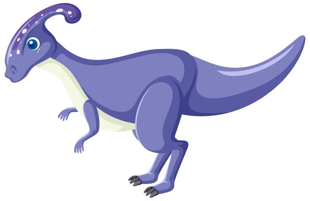 Cartone animato carino dinosauro Parasaurolophus