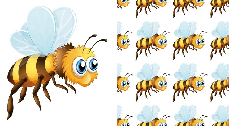 Vettore gratuito cartone animato modello animale senza soluzione di continuità e isolato