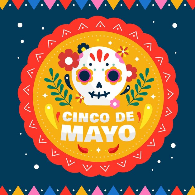 Cartoon cinco de mayo illustrazione