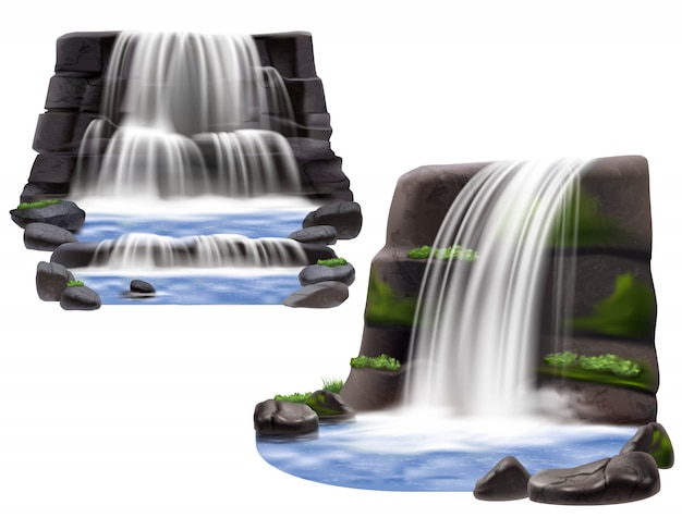 Cascate Composizioni realistiche
