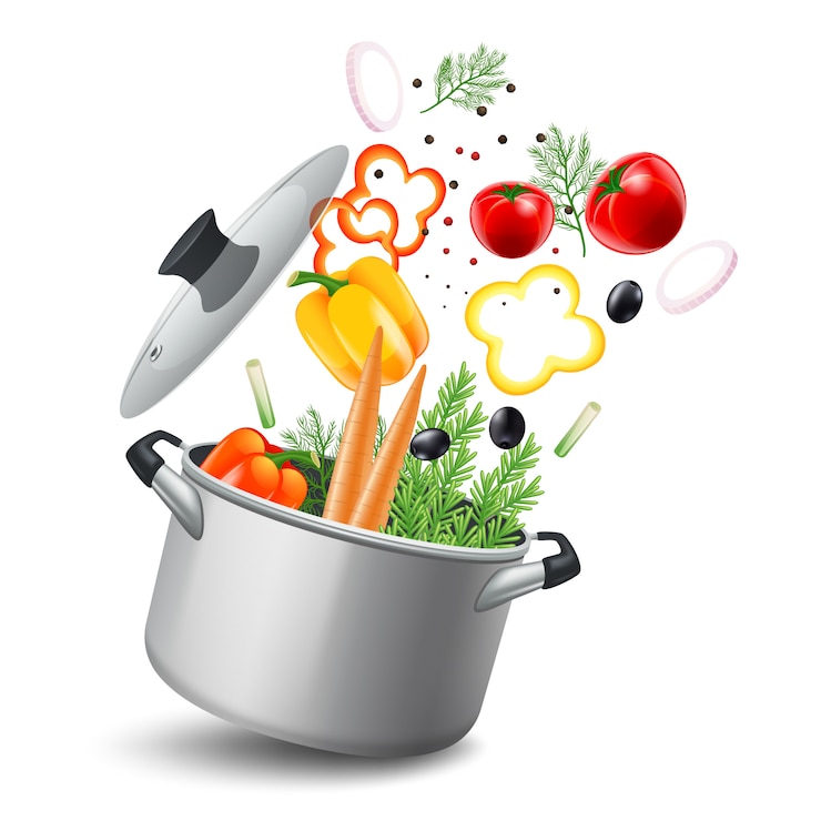 Vettore gratuito casseruola