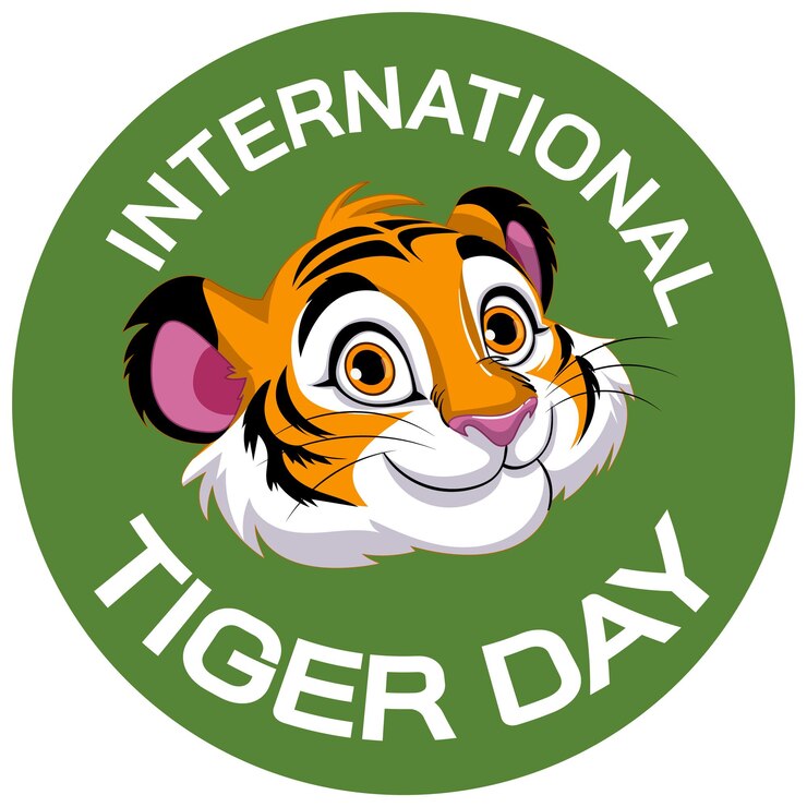 Vettore gratuito celebrazione della giornata internazionale della tigre