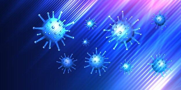 cellule dettagliate del virus Corona