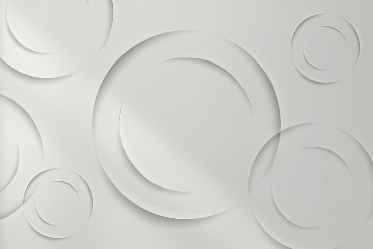 Vettore gratuito cerchi bianchi con sfondo pattern ombra