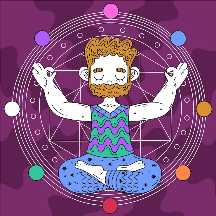 Vettore gratuito chakra illustrato