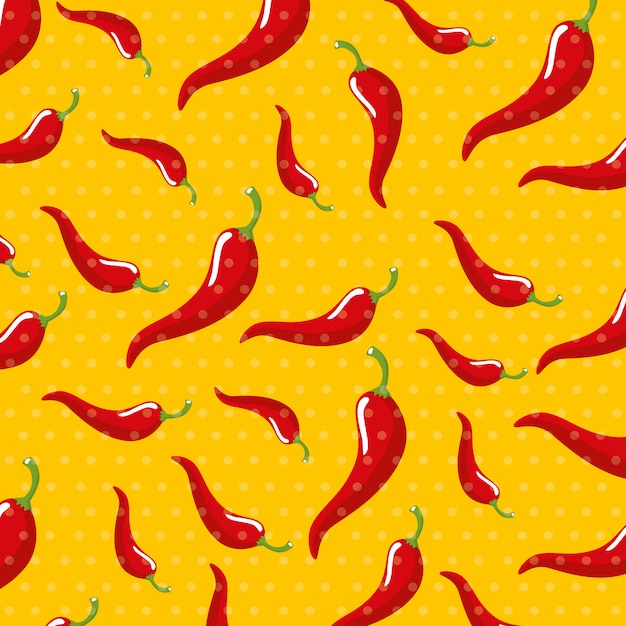 Chili pattern di sfondo vegetale