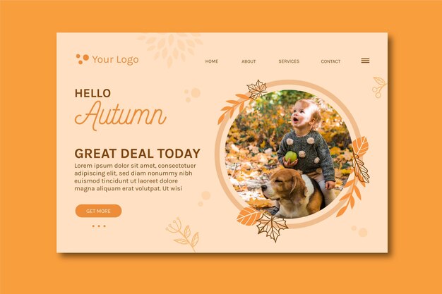 Ciao landing page autunnale