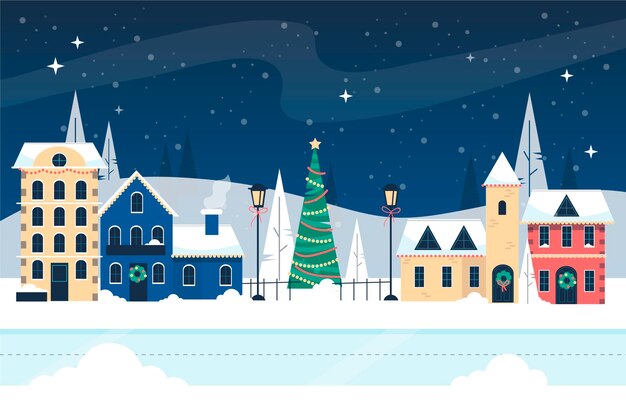 Città natale disegnata a mano