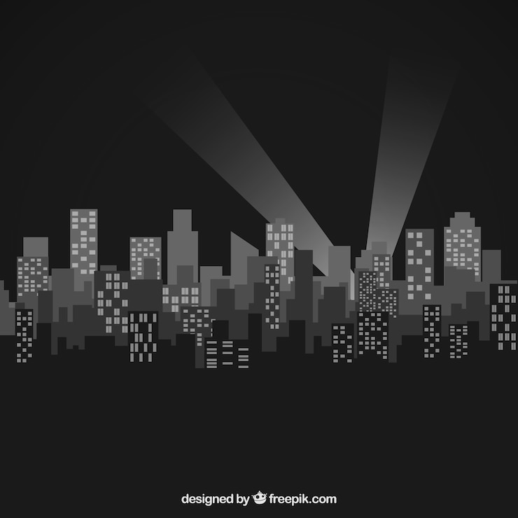 Vettore gratuito city silhouettes