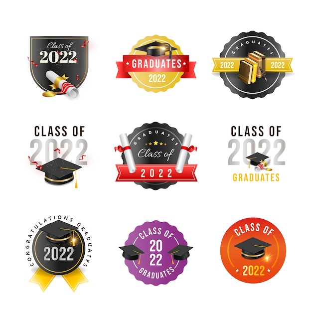 Classe realistica della collezione di badge 2022