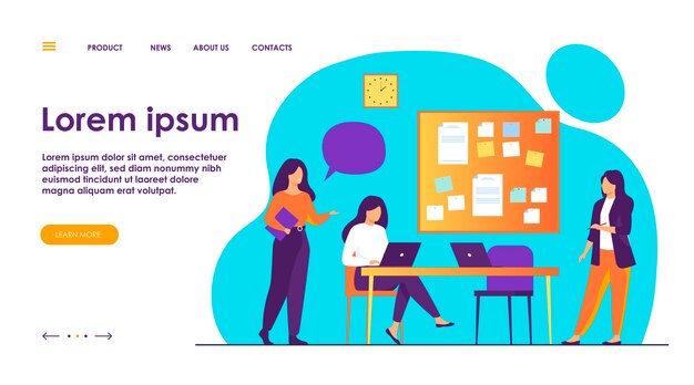 Colleghi che lavorano insieme sull'illustrazione piana del progetto.