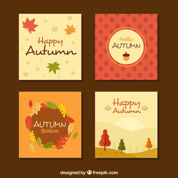 Collezione autunno auguri
