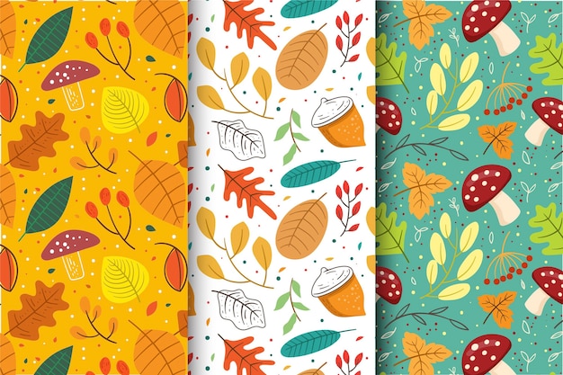 Collezione autunno modello disegnato a mano