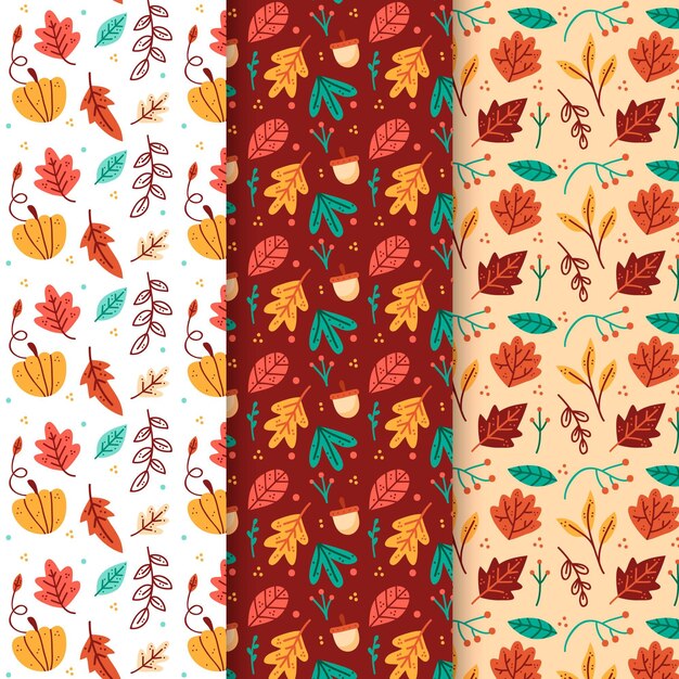 Collezione autunno modello disegnato a mano