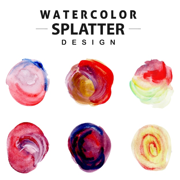 Collezione Colorful Watercolor Splatter