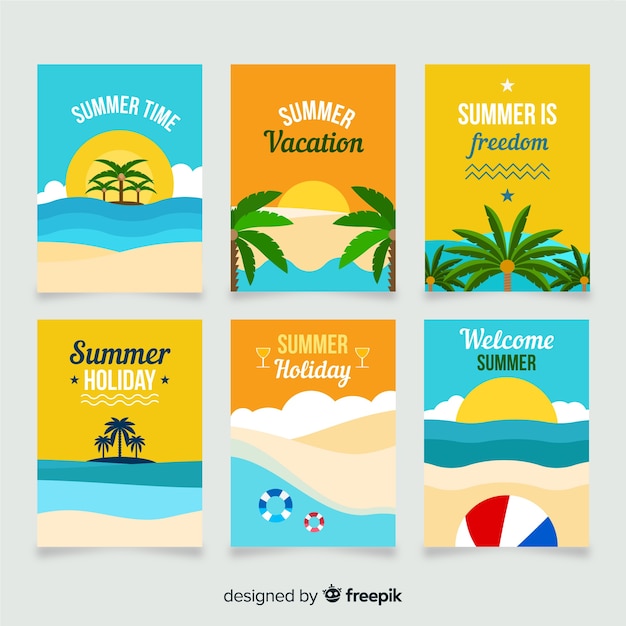 Collezione di carte estive