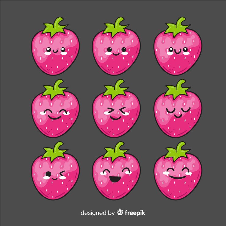 Vettore gratuito collezione di cibo kawaii disegnata a mano