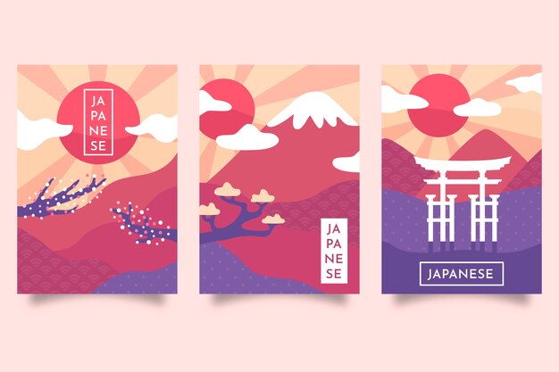 Collezione di copertine giapponesi minimaliste