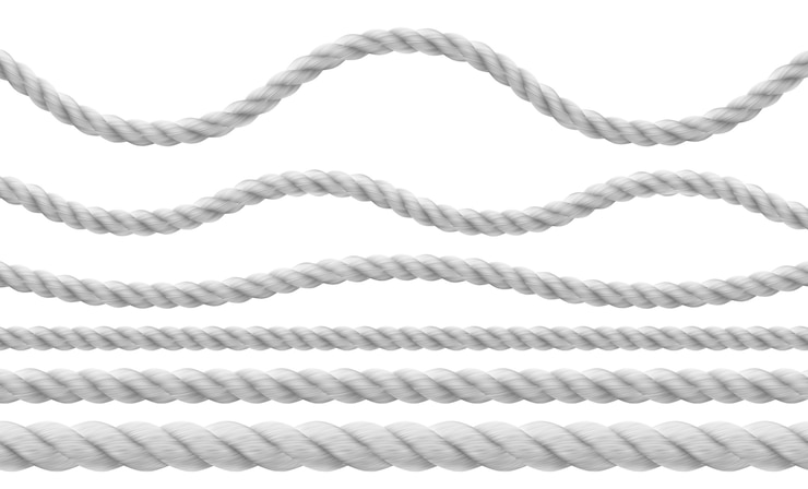 Vettore gratuito collezione di corde realistiche