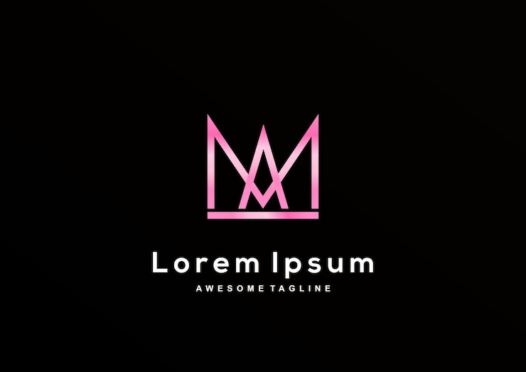 Vettore gratuito collezione di design del logo luxury letter ma per l'identità aziendale di branding