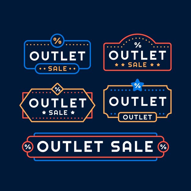 Collezione di francobolli outlet design piatto