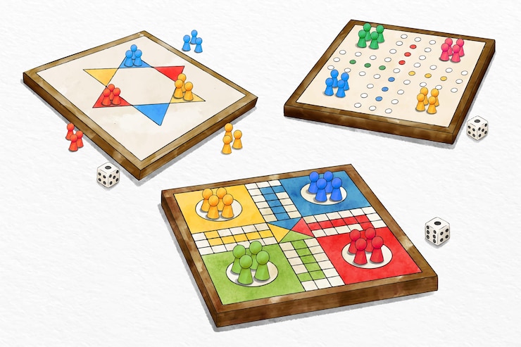 Vettore gratuito collezione di giochi da tavolo