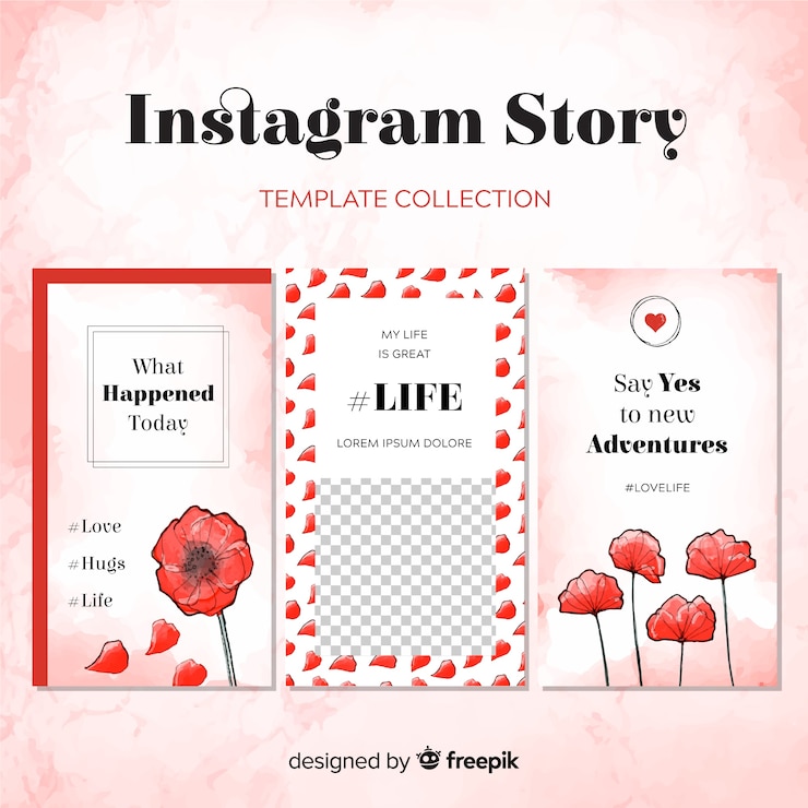 Vettore gratuito collezione di modelli di storia moderna instagram