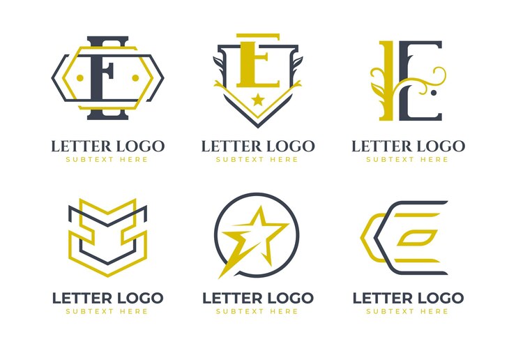 Vettore gratuito collezione di modelli flat e logo