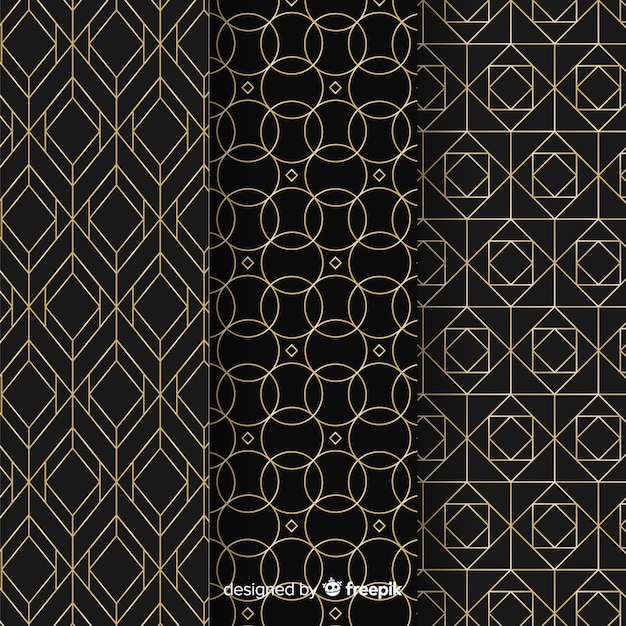 Collezione di motivi geometrici di lusso
