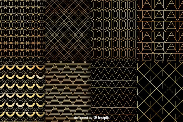 Collezione di motivi geometrici di lusso