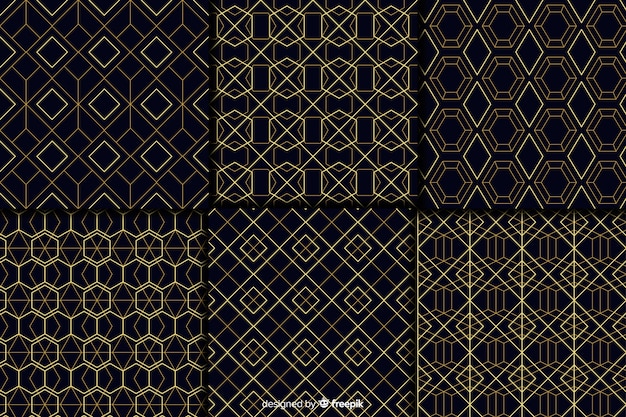 Collezione di motivi geometrici di lusso