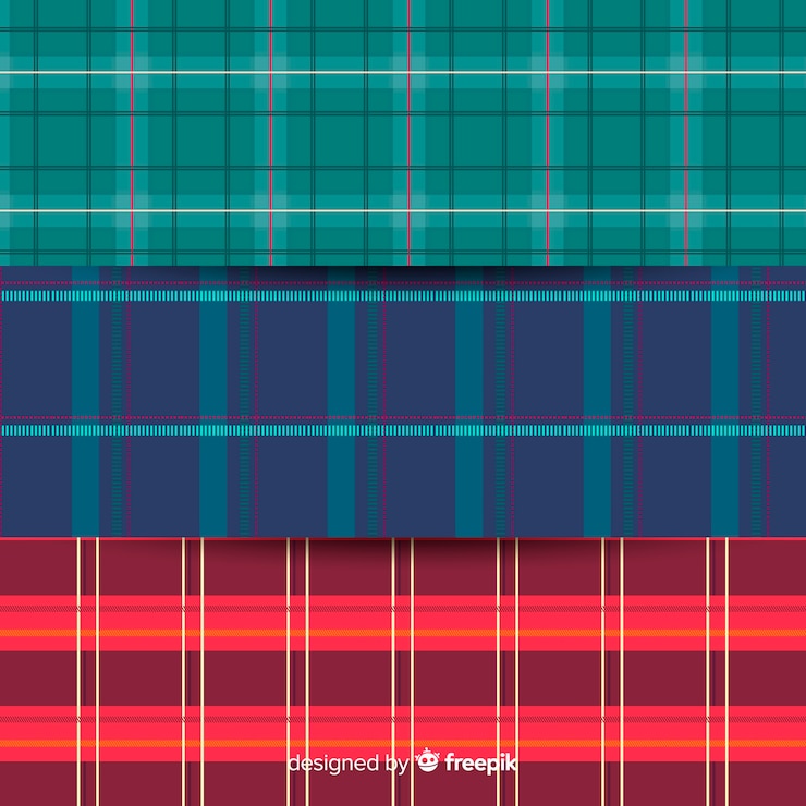 Vettore gratuito collezione di pattern di bufali colorati
