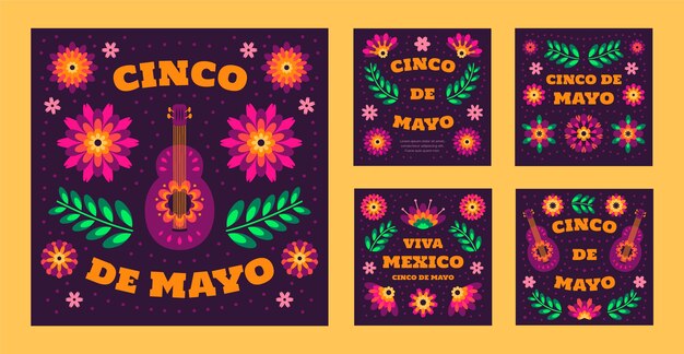 Collezione di post su Instagram di Flat cinco de mayo