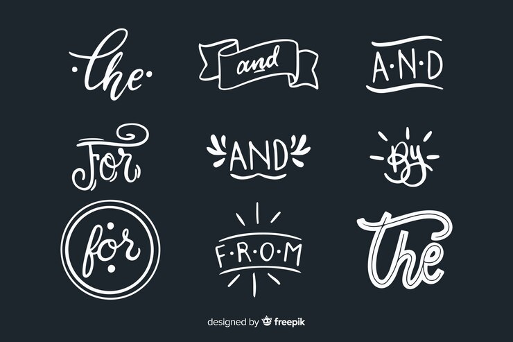 Vettore gratuito collezione di slogan di nozze disegnati a mano
