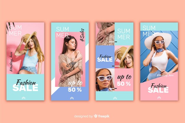 Collezione di storie di moda vendita instagram