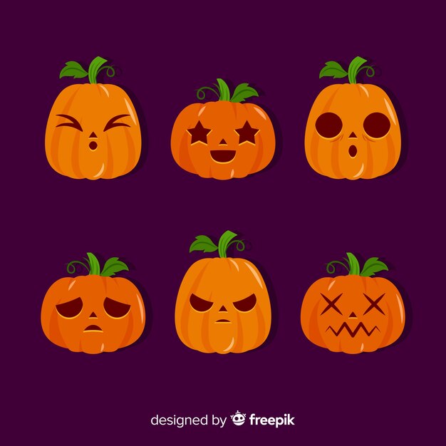 Collezione di zucca di Halloween