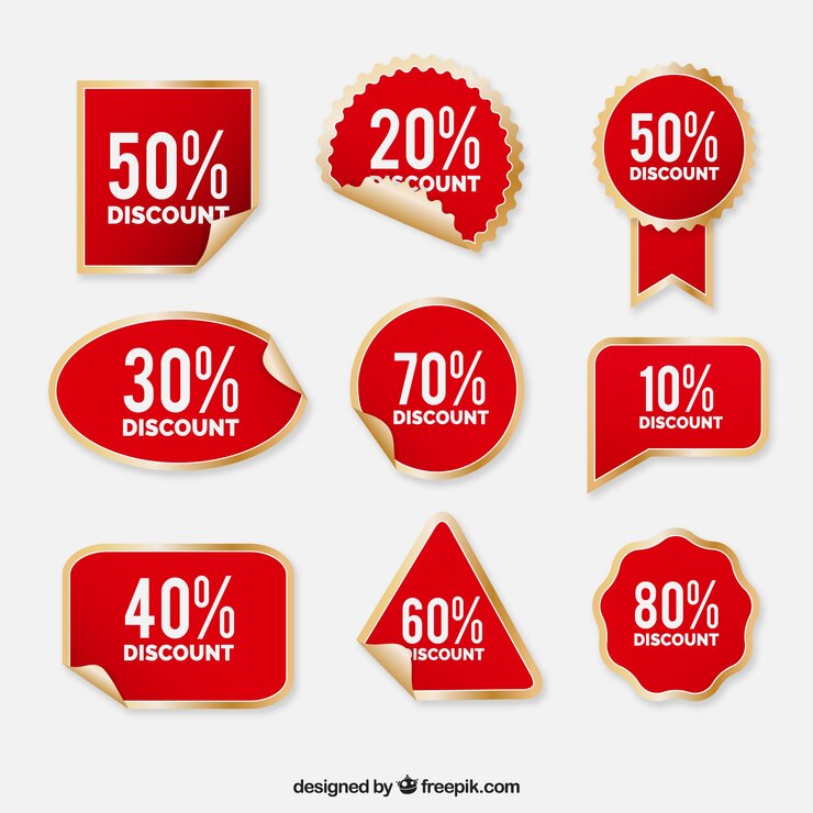 Vettore gratuito collezione flat label / badge