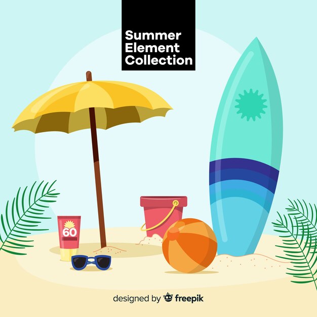 Collezione flat summer elements