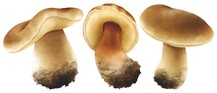 Vettore gratuito collezione in stile acquerello di illustrazione di funghi